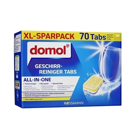 Domol All-in-One Geschirrspültabs 70 Stück