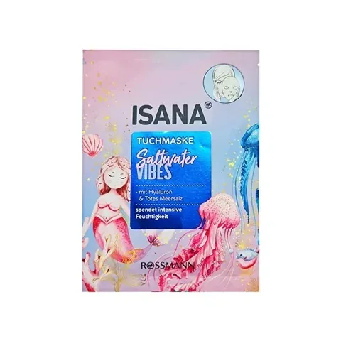 Isana قناع إيزانا ستارفيش الورقي مع حمض الهيالورونيك وملح البحر