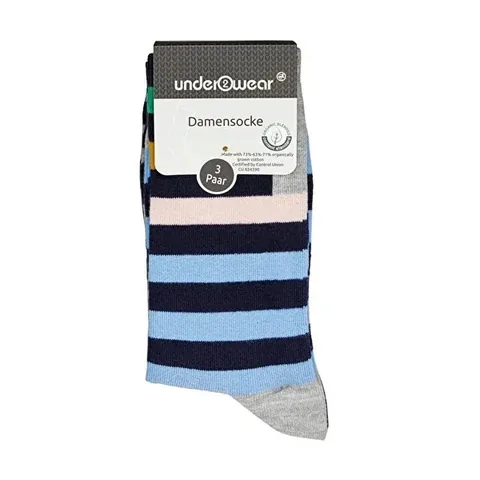Bio-Baumwolle Socken 3er-Pack für Größen 35-38 - Umweltfreundlich