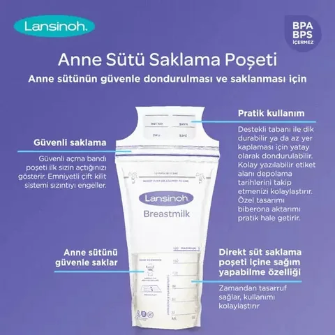 Lansinoh Breast Milk Storage Bags 50 pcs