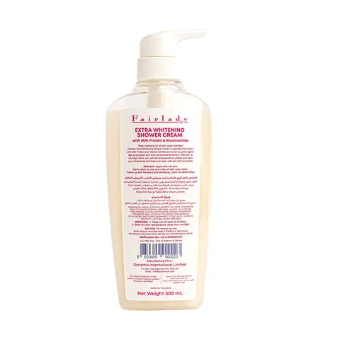 Fair Lady Intensive Whitening Shower Cream with Niacinamide and Milk Protein 500 ml
