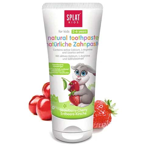Splat Fruity Ice Cream Toothpaste 50ml 2-6 Years - Strawberry and Sour Cherry