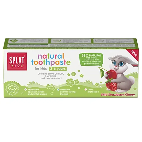 Splat Fruity Ice Cream Toothpaste 50ml 2-6 Years - Strawberry and Sour Cherry