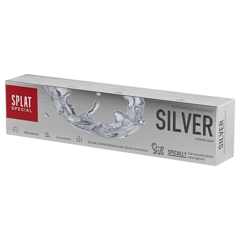 Splat Silber Zahnpasta 75ml - Weißere Zähne & Frischer Atem