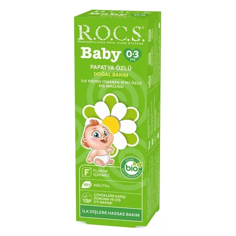 ROCS Baby 0-3 Years Chamomile Extract Swallowable Toothpaste 35ml
