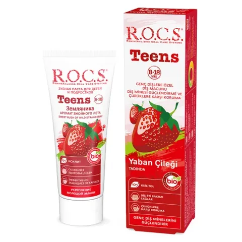 ROCS Teens Wild Strawberry Toothpaste 60ml