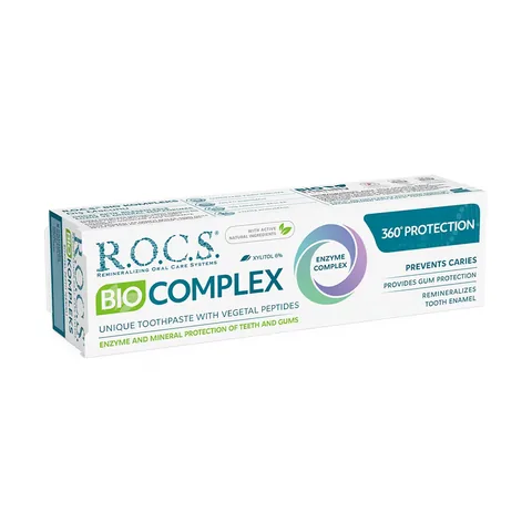 Rocs Bio Complex 360 Zahnpasta - Natürlicher Zahnschutz 75ml