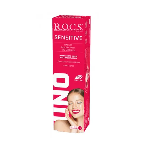 Rocs Uno Sensitive Zähne Zahnpasta - 60 ml