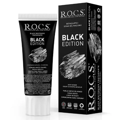 Rocs Black Edition Whitening Toothpaste 60 ml