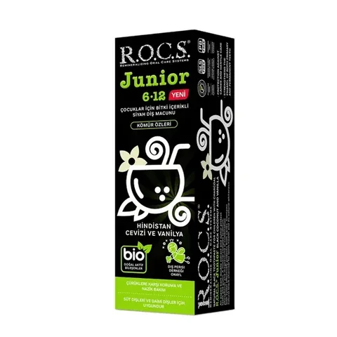 ROCS Junior Schwarze Zahnpasta für Kinder - 60ml