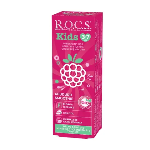 Rocs معجون أسنان روكس كيدز بنكهة التوت للأطفال من عمر 3 إلى 7 سنوات، 35 مل