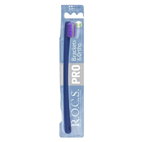 ROCS Pro Brackets and Ortho Soft Toothbrush - 1 pcs