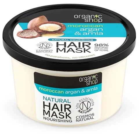 Маска для волос Organic Shop с аргановым маслом и амлой 250 мл