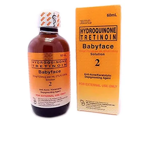 Решение для лица для детей 2 Гидрохинон Третиноин Оранжевый 60 мл от Baby Face