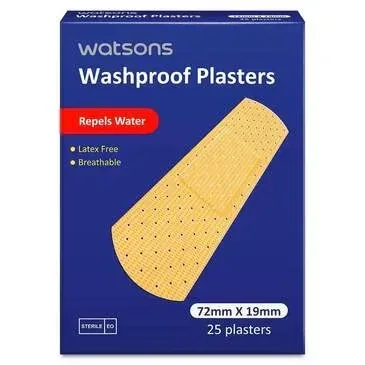 Watsons Wasserdichte Große Pflaster 25er Pack für effektive Wundversorgung