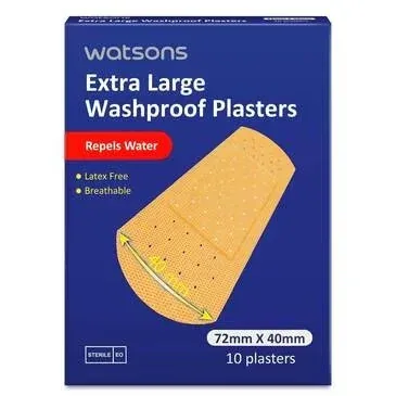 Watsons Wasserdichte Große Pflaster 10er Pack