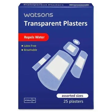 Watsons Transparente Pflaster gemischte Größen 25 Stück