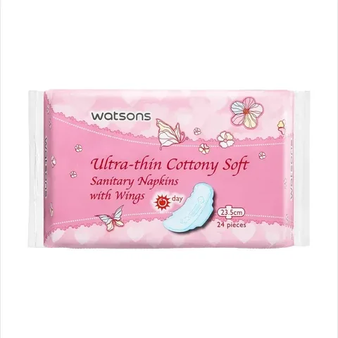 Прокладки гигиенические Watsons Коттон Софт Ультратонкие Нормальные 24 шт