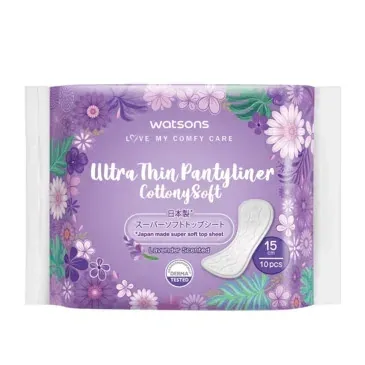 Watsons فوط واتسونز القطنية الناعمة للغاية والرفيعة برائحة اللافندر اليومية، 10 قطع