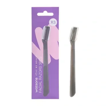 Watsons 3-teiliges Gesichtsrasierer-Set für glatte Haut & Präzision