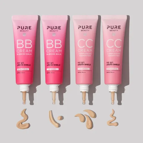 كريم بي بي SPF50 PA+++ طبيعي 30 مل من بيور بيوتي Pure Beauty