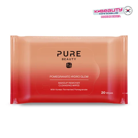Салфетки для снятия макияжа с гранатом Hydro Glow 20 шт от Pure Beauty