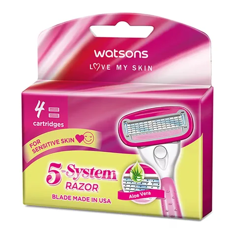Watsons Damen 5-Klingen Rasierer Set - 4er Pack