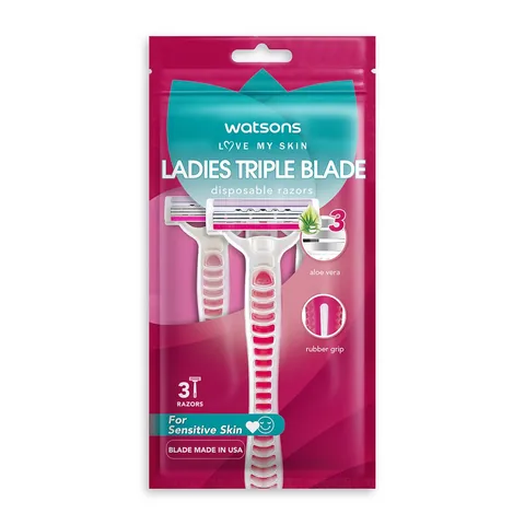 Watsons Damen Einwegrasierer mit 3 Klingen und Aloe & Vitamin E