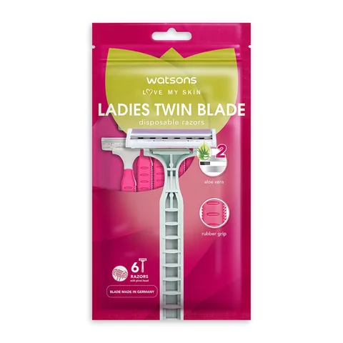 Watsons Damen 2-Klingen Einwegrasierer Set - 6 Stück