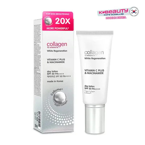 Крем для лица с коллагеном Watsons белый регенерирующий дневной SPF50 PA++++ 50 мл