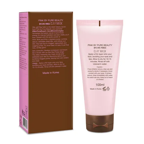 Pink By Pure Beauty Bye Bye Pores Clay Mask 100 ml