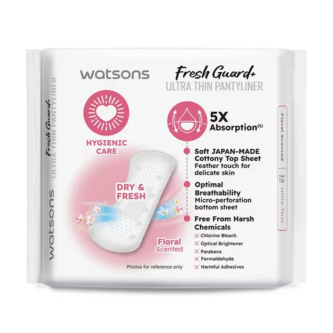 Watsons Fresh+ Ultra Thin Floral Scented Daily Pads 10 pack