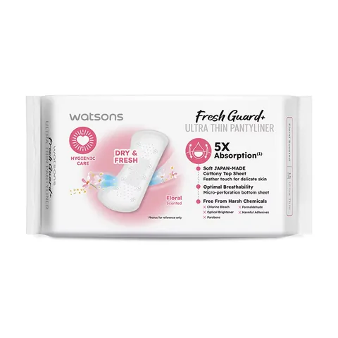 Watsons Fresh+ Ultra Thin Floral Scented Daily Pads 40 pcs