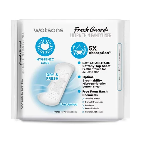Watsons فوط واتسونز اليومية الرقيقة للغاية غير المعطرة، عبوة من 10 قطع