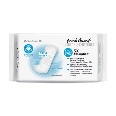 Watsons Fresh+ Ultra Thin Unparfümierte Tagesbinden, 40 Stück