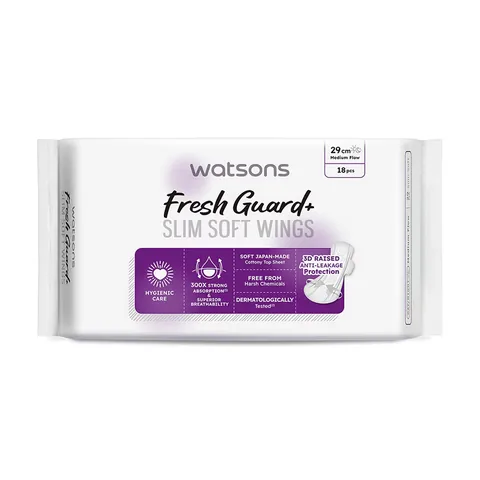 حماية فريش غارد+ رفيعة ناعمة 18 قطعة من واتسونز Watsons