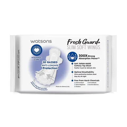 Watsons Fresh Guard+ Slim Soft Night 8 pack