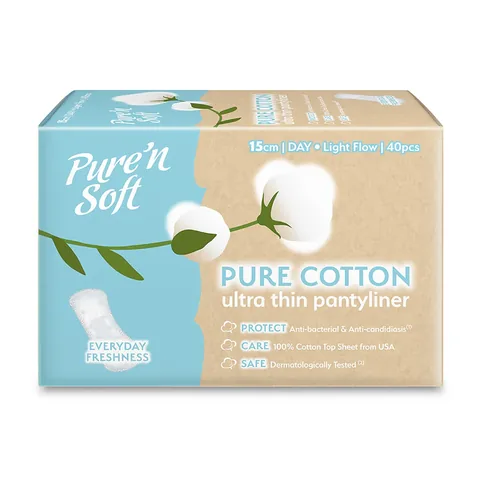 Прокладки ежедневные ультратонкие без запаха 40 шт от Pure'n Soft
