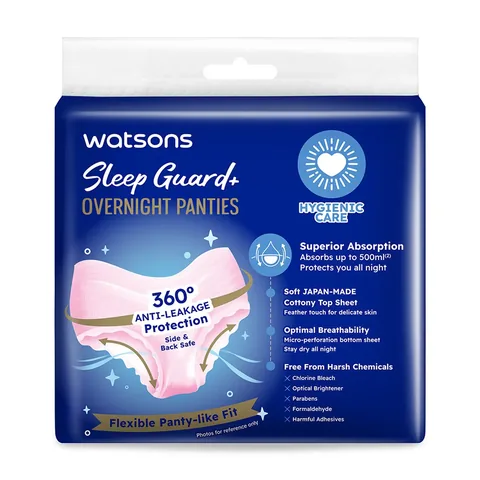 Watsons Sleep Guard+ Night Panties M-l Size 2-pack