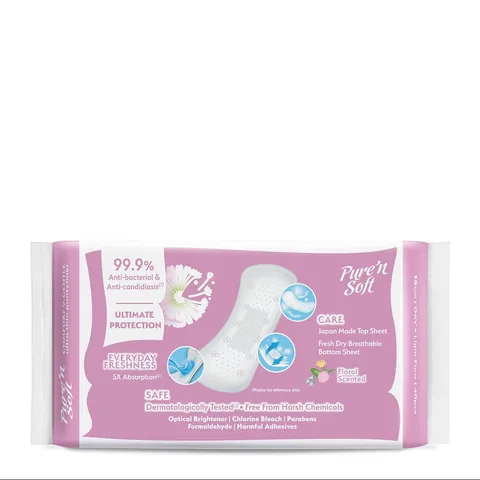Pure'n Soft Comfort Ultra Thin Daily Pads Flower 40 pcs
