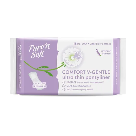 Прокладки ежедневные Ultra Thin Comfort с лавандой 40 шт от Pure'n Soft