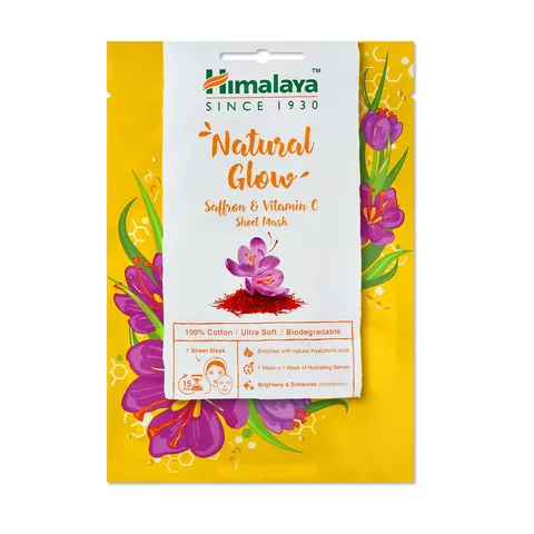 Himalaya Brightening Saffron &amp; Vitamin C Sheet Mask 30 ml