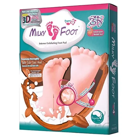 Milky Foot جوارب بلاستيكية ثري دي من ميلكي فوت كبير