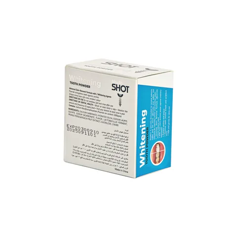 Отбеливающий зубной порошок с экстрактом персика от Mouth Shot – 50 г