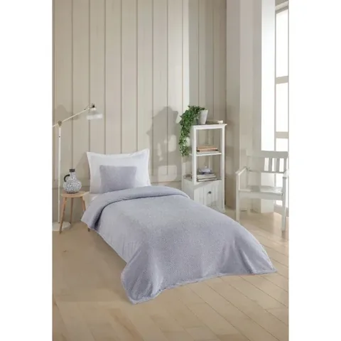 Wondel Graue Polycotton Babydecke 90x110 cm