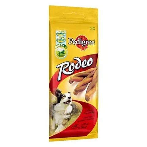 Pedigree Rodeo Rind Hundesnacks mit Vitaminen und Omega 3 - 4 Stück