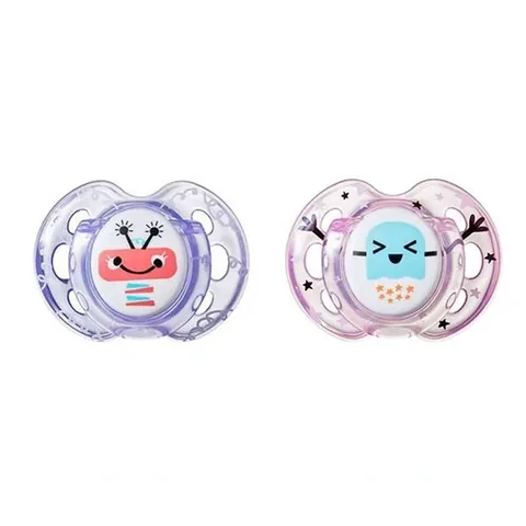 Tommee Tippee Spaßstil Schnuller Set - 6-18 Monate, 2er Pack