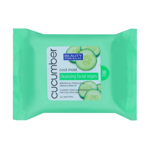 Салфетки для лица с огурцом 30 шт от Beauty Formulas