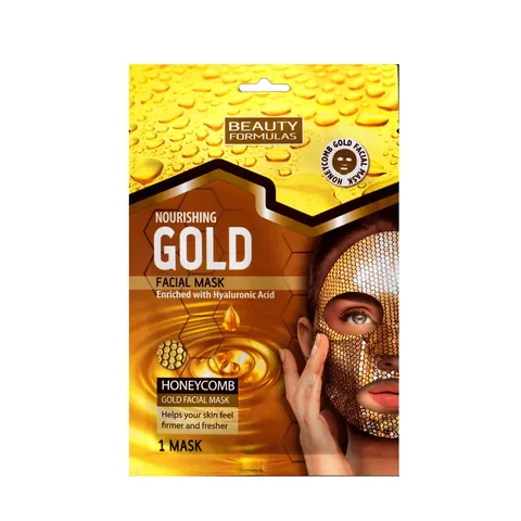Beauty Formulas Gold Honigwabenmaske mit Hyaluronsäure 1 Stück