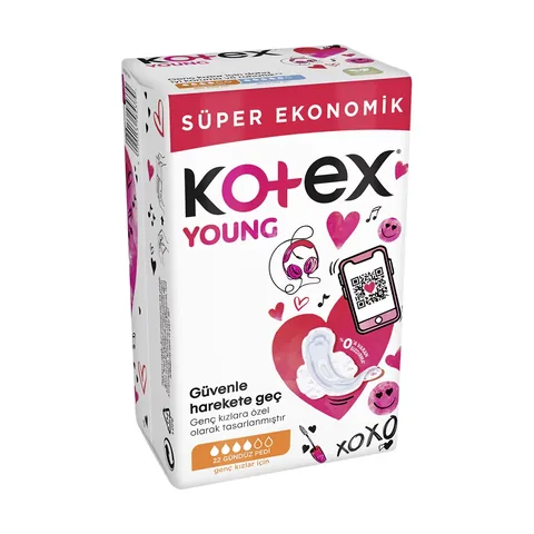 Kotex Young Daytime Pads 22's | Extra Absorbent & Comfortable